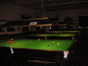 Snooker tables at Churchtown Conservative Club